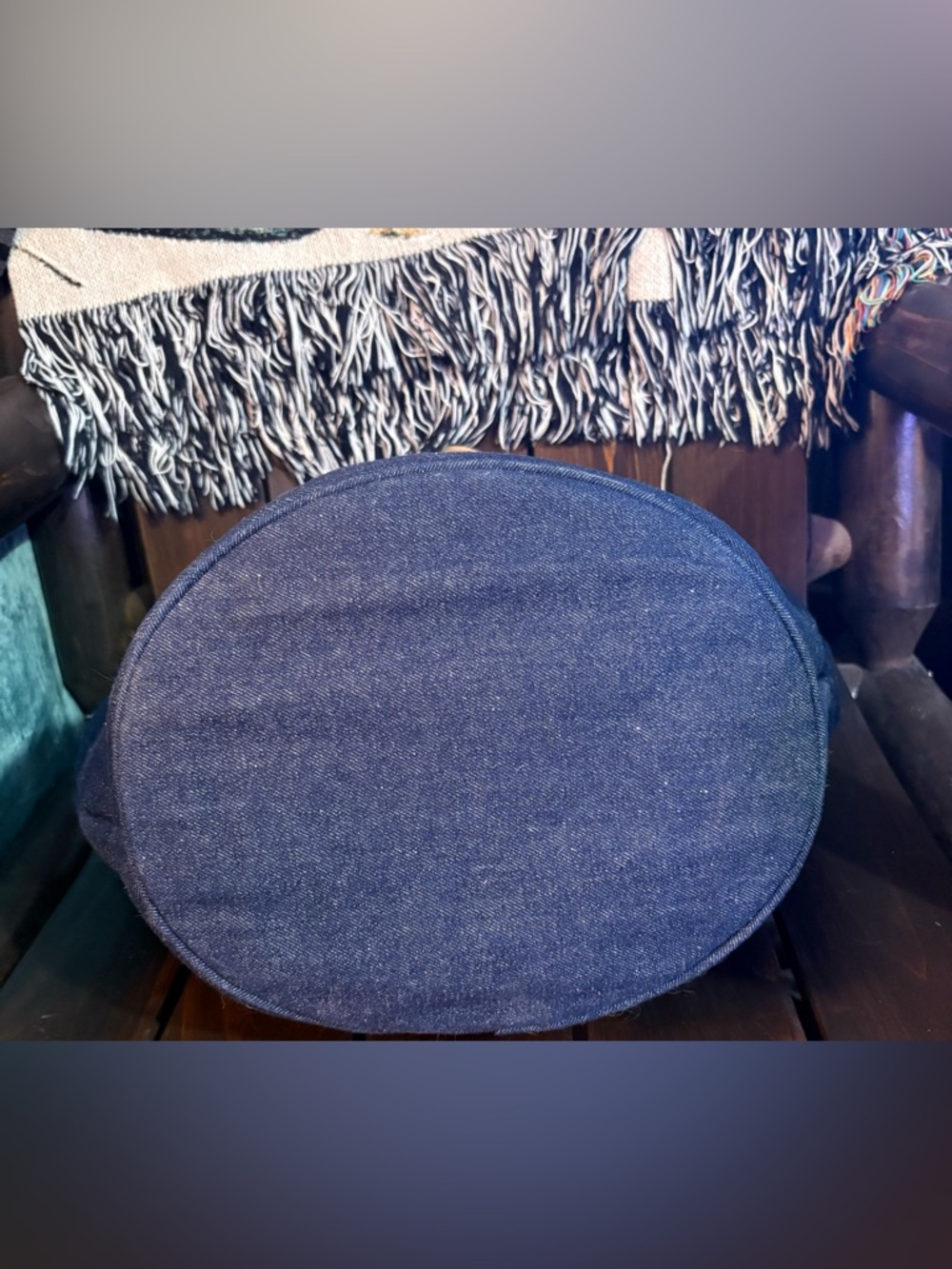 Parker Thatch Denim Bucket Bag w/ D Rings- see description - Picture 8 of 16